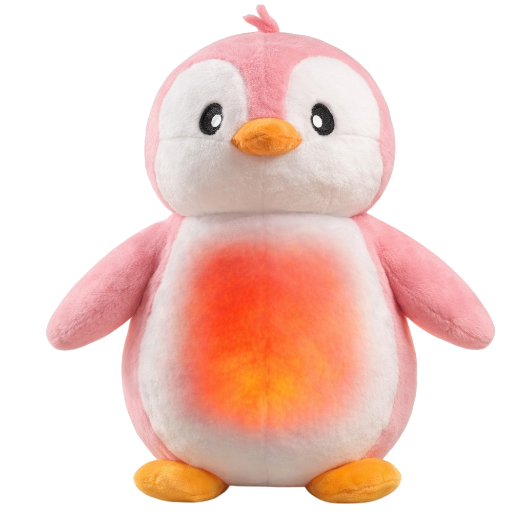 verwarmde knuffel penguin